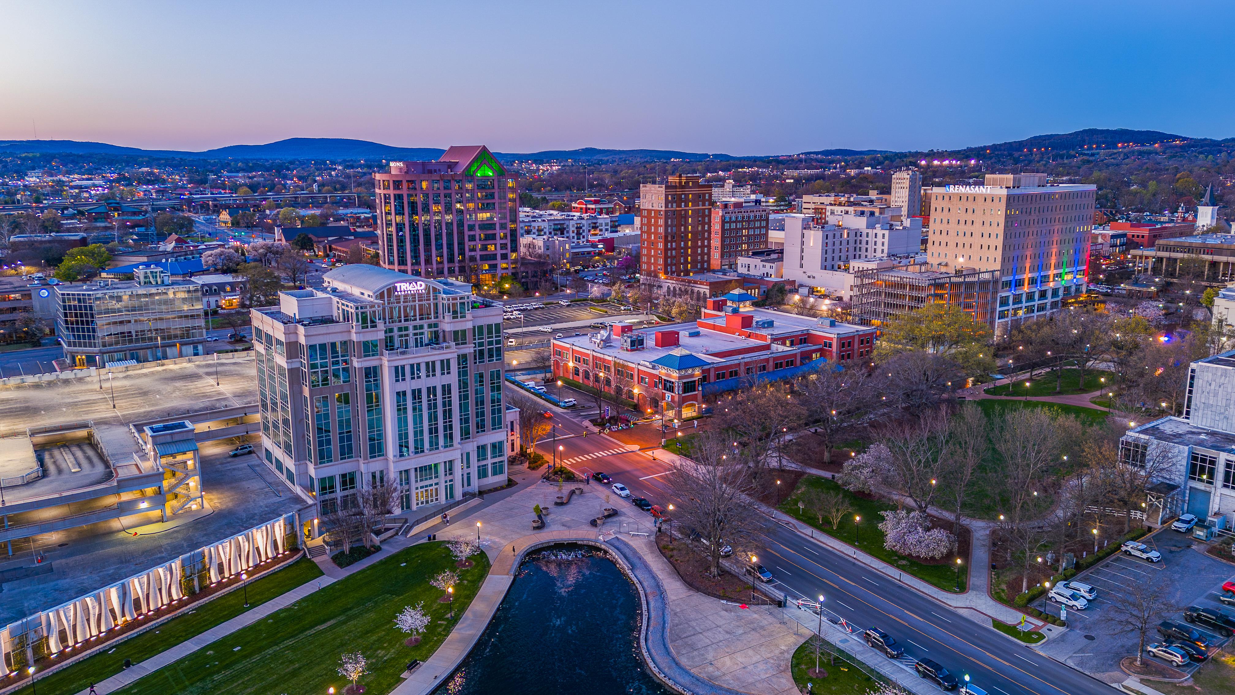 Downtown Huntsville Alabama skyline